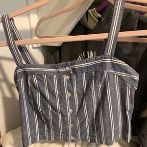 striped crop top